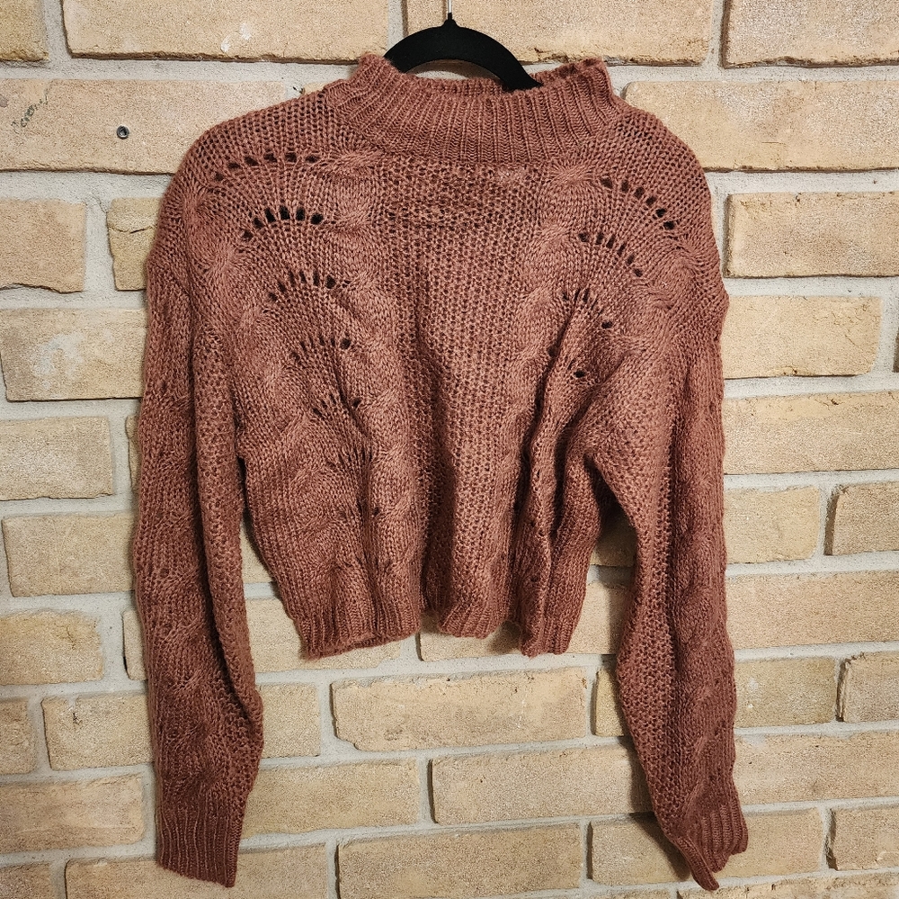 Woven Heart, Small, brown sweater